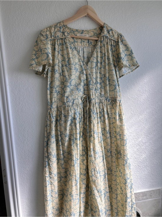Christy Dawn Dresses & Skirts - Christy Dawn daisies dawn dress Midi Dress - Pastel Yellow & Blue